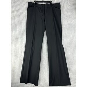 Express Design Studio Editor Dress Pants Womens 12L Black Bootcut Work